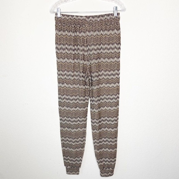 Anthropologie Saturday Sunday Mary Jacquard Chevron Knit Joggers - Picture 6 of 8
